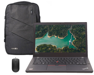 Lenovo ThinkPad A475 AMD PRO A12-9800B 16GB 512GB SSD 1920x1080 Klasse A - Windows 10 Home + Rucksack + Maus