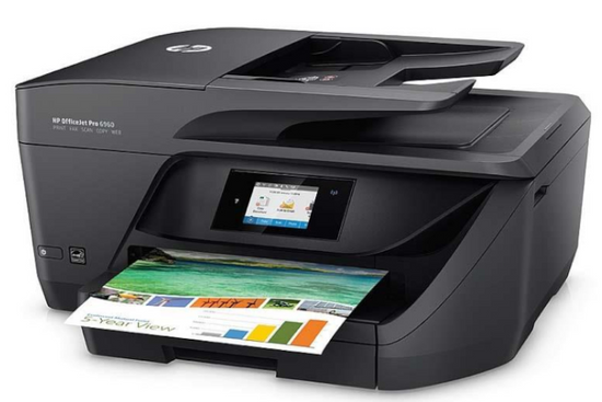 Drukarka Atramentowa HP OfficeJet Pro 6960 Kolor Przebieg poniżej 10 tysięcy wydrukowanych stron Klasa A-