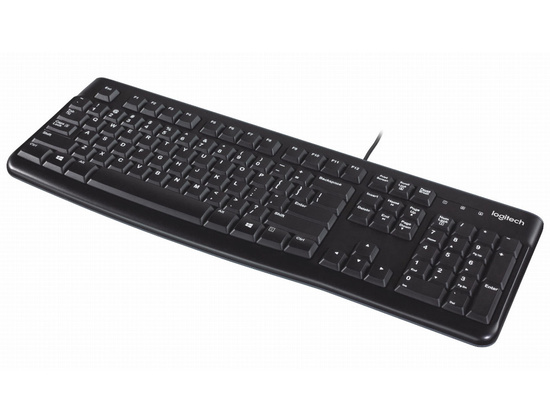 New Logitech K120 USB QWERTY Keyboard Black