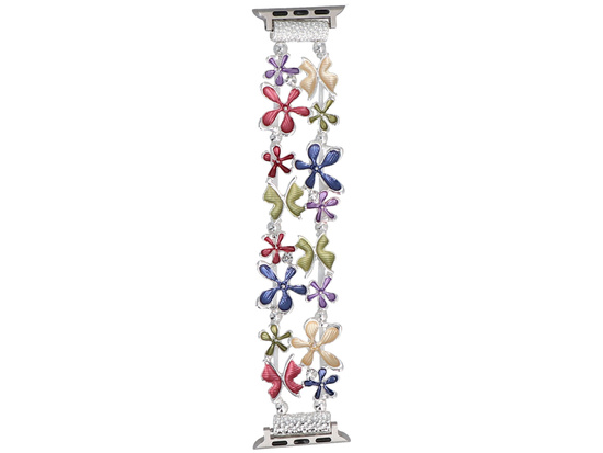 Нова браслет для смарт-годинника GlacierX Gleam Flowers Stretch Bracelet Joyful Splash для Apple Watch 38/40/41mm Багатоколірний