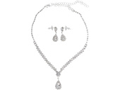 Ensemble de bijoux Victorien Ensemble en argent Collier + boucles d'oreilles