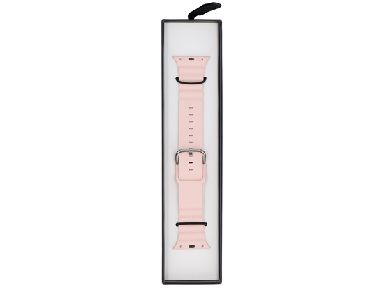 GlacierX Silicone Grooved Icy Pink strap for Apple Watch 38/40/41mm Pink