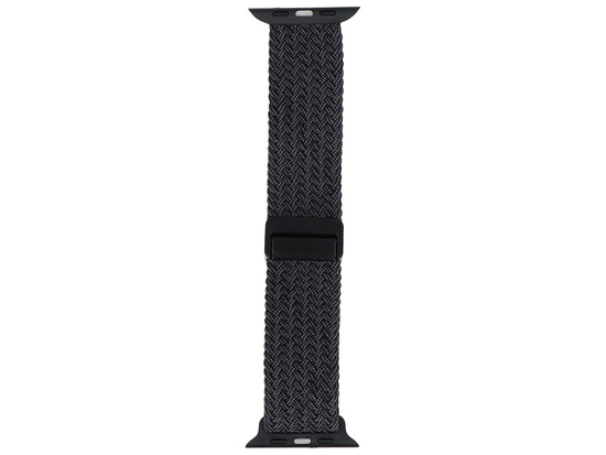 Nuevo cinturón GlacierX con hebilla magnética trenzada negra para Apple Watch 42/44/45/49mm Negro Grafito