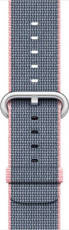 Original Apple Watch Strap Woven Nylon Light Pink - Midnight Blue 38mm