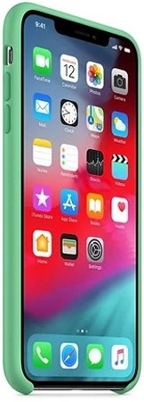 Neue Original Silikonhülle Apple iPhone XS Max Spearmint