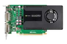 Carte Graphique NVIDIA QUADRO K2000 2GB GDDR5 Endommagée Profil Élevé