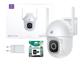 Neu WiFi PTZ Smart Kamera 4Mpx FHD Vollfarbe Nachtsicht IP65 Spectra 200 Encore View + 64GB Apacer Secure Digital Karte microSDXC Speicherkarte