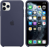 Coque en silicone originale Apple iPhone 11 Pro Max bleu nuit
