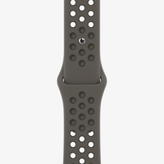 Original Apple Watch Sport Band Nike 45mm Olive Gray/Cargo Khaki Strap