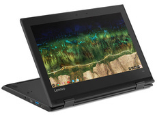 Chromebook Lenovo 500E 81ES Táctil Negro Celeron N3450 4GB 32GB Flash 1366x768 Clase A- Chrome OS