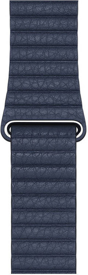 Originale Apple Orologio con cinturino in pelle Loop Diver Blue 44mm / L 