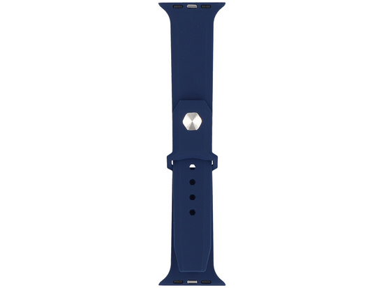 Nouvelle sangle pour smartwatch GlacierX Silicone Synthwave Midnight Blue pour Apple Watch 42/44/45/49mm Bleu marine