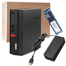 Lenovo ThinkCentre M910q i5-6500T 4x2.5GHz 16GB Nowy Dysk SSD 256GB M.2 Windows 10 Professional +moduł rozszerzający