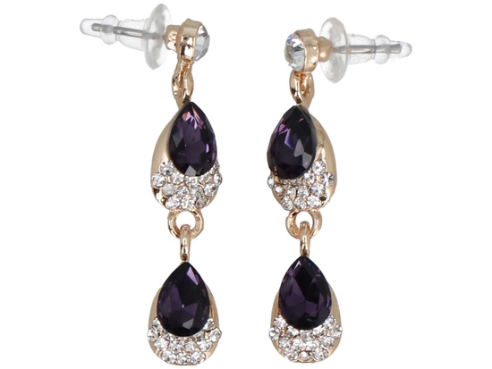 Ensemble de bijoux Conte de fées Violet, collier + boucles d'oreilles