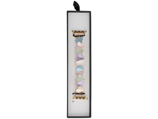 Nuovo braccialetto per smartwatch GlacierX Gleam Heartbeat Stretch Bracelet Pastel Haze per Apple Watch 38/40/41mm Pastel.