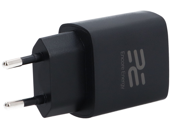 Nová síťová nabíječka GaN 20W USB-C QC PD Encore Energy MD-20C4329
