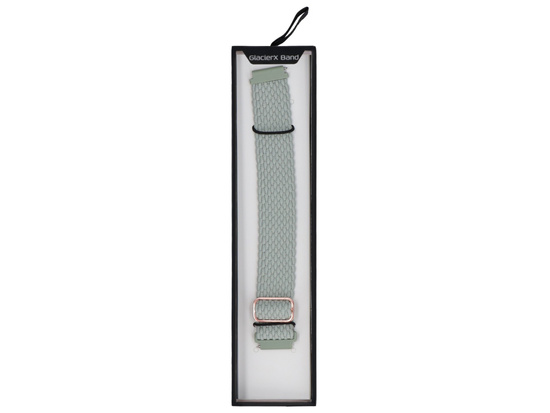 Nouveau bracelet pour smartwatch GlacierX Slide Strap Nylon Sage Green 20mm sauge.