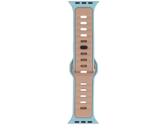 Новий ремінець для смарт-годинника GlacierX Silicone Retro Future Aero Sand для Apple Watch 42/44/45/49mm Бежево-Блакитний