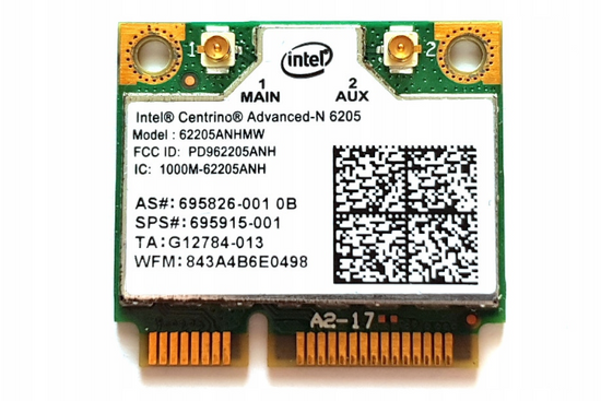 WiFi WLAN Card Intel 6205 62205ANHMW MiniPCI-E