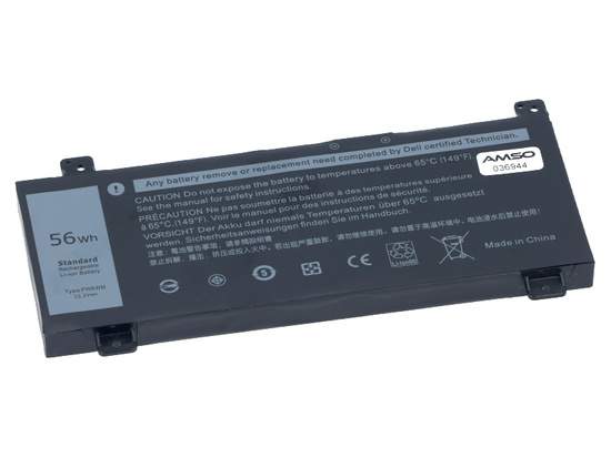 Новий акумулятор для Dell Inspiron 14 7466 7467 56Wh 15.2V 3500mAh PWKWM