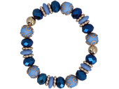 Blue Charms Bracelet