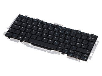 Tastatur Dell Latitude E7270 N32JN QWERTY + Aufkleber BELEUCHTET