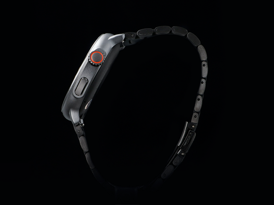 Nový smartwatch GlacierX Aura Black + Ocelový náramek + Ochranná fólie