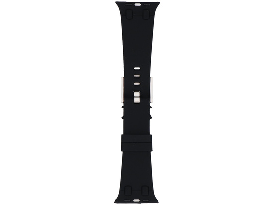 Новий ремінець для смарт-годинника GlacierX Silicone FiberTouch Black для Apple Watch 42/44/45/49мм Чорний