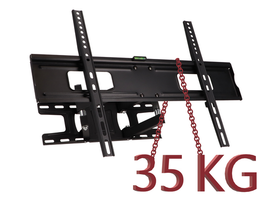 Nový nástěnný držák na televizor monitor PLA67-466 37-70" 75x75 100x100 200x200 400x400 600x400 TV černý