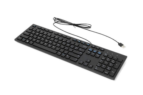 Tastiera Dell QuietKey KB216 Nera QWERTY PL (US) da Ufficio