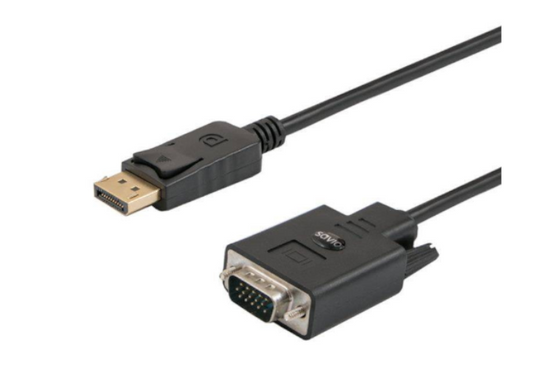 Кабель Savio DisplayPort - VGA CL-92 1,8 м