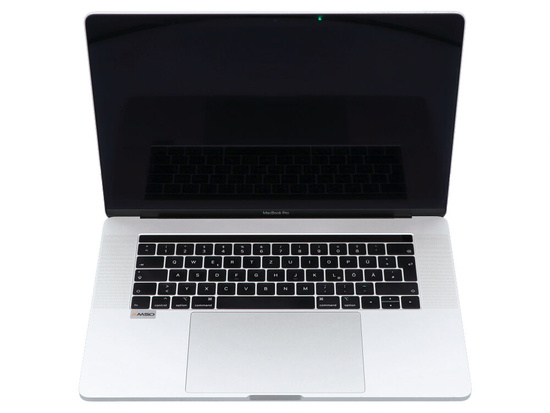 Apple MacBook Pro 15" A1990 2019 р. Срібний i9-9880H 16GB 512GB SSD 2880x1800 AMD Radeon Pro 560X Клас A- MacOS Big Sur QWERTY PL