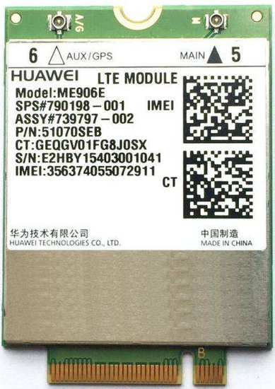 Huawei ME906E LTE WWAN modem pour HP ZBook 840 820 650 640 430 G1 790198-001