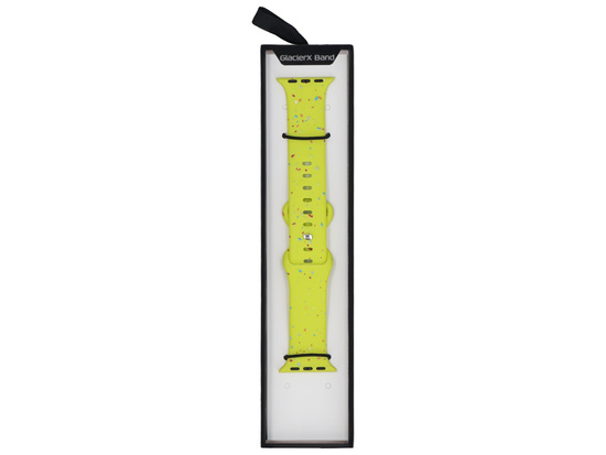 Новий ремінець для смарт-годинника GlacierX Silicone Loop Band Limeade Sprinkle для Apple Watch 38/40/41mm Лаймовий мультikolor