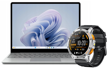 Microsoft Surface Go Laptop i5-1035G1 4GB 64GB MMC 12,4" 1536x1024 Classe A Windows 11 Home + Nuovo Smartwatch GlacierX Deca Silver