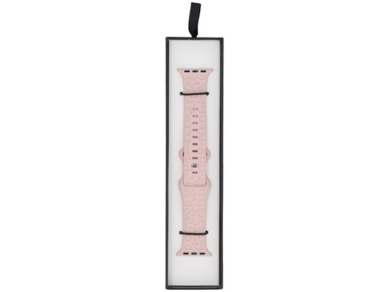 Nuevo strap de smartwatch GlacierX Silicone Leopard Dusty Pink para Apple Watch 38/40/41mm Rosa