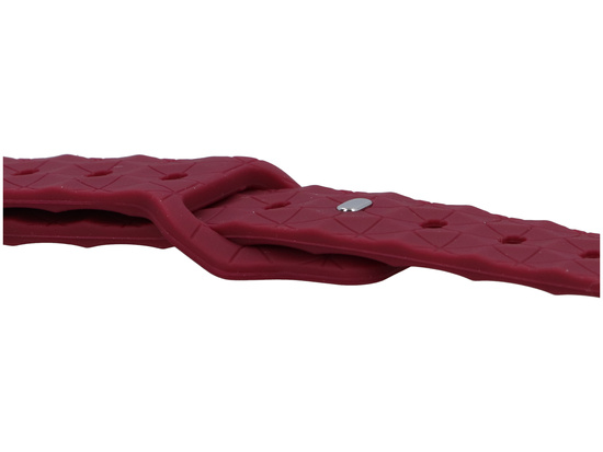 Ремінець для смарт-годинника GlacierX Silicone Rhombille Burgundy для Apple Watch 38/40/41mm Бордовий