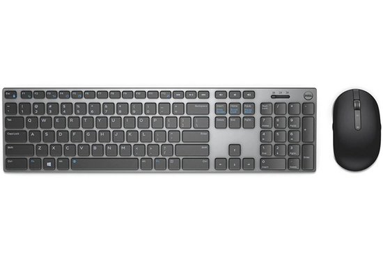 Dell Premier Wireless KM717 QWERTY Keyboard + Mouse + stickers