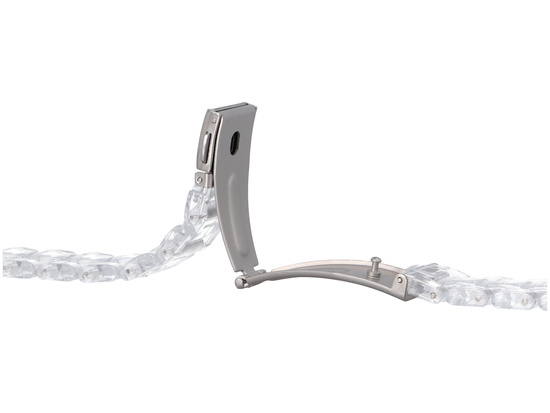 New GlacierX Acrylic Link Bracelet Crystal Arc for Apple Watch 38/40/41mm Transparent