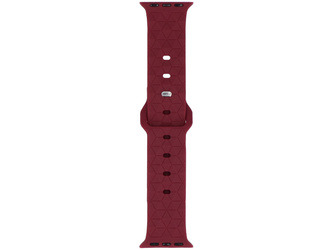 GlacierX Silikon Rhombille Burgunder Armband für Apple Watch 38/40/41mm Bordeaux