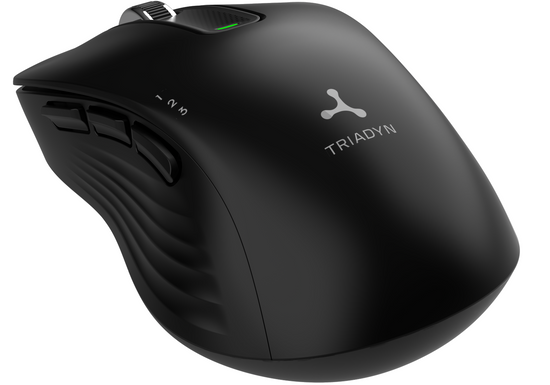 Nová bezdrátová kancelářská myš Triadyn EUROPA Bluetooth 2.4 GHz 1600 DPI Černá