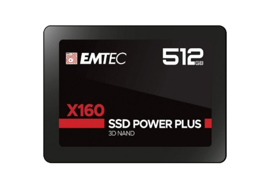 New hard drive SSD EMTEC X160 Power Plus 512GB 2.5'' SATA III 3D NAND