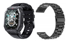 Nový smartwatch GlacierX Trail Black + Ocelový náramek