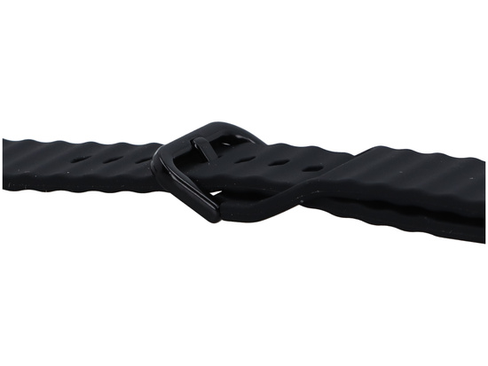 Smartwatch-Armband GlacierX Silikonfarbener Schnalle Schwarz für Apple Watch 42/44/45/49mm Schwarz