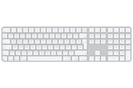 Originální klávesnice Apple Magic Keyboard TouchID Numeric Maďarská QWERTZ