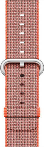 Originale Apple Orologio con cinturino in nylon intrecciato Space Orange / Anthracite 42 mm in confezione sigillata