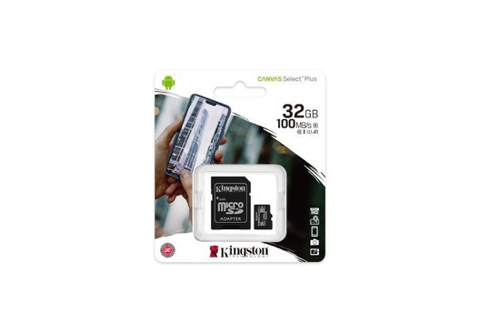 New Kingston Canvas Select Plus microSDHC 32 GB Class 10 card