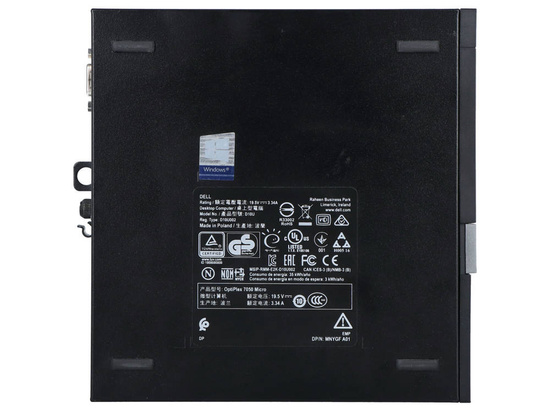 Dell Optiplex 7050 Micro i5-7500T 4x2.7GHz 16GB 256GB SSD WIFI Windows 10 Professionale