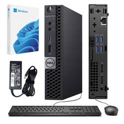 Povýstavní sestava Dell Optiplex 5070 Micro i5-9500T 6x2,2GHz 16GB 256GB SSD WIFI Windows 10 Professional s klávesnicí a myší