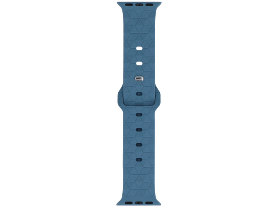Bracelet pour smartwatch GlacierX Silicone Rhombille Denim Blue pour Apple Watch 38/40/41mm Bleu